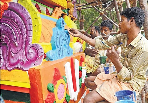 இந்து சமய அறநிலையத் துறை ஒப்புதலுடன் ஸ்ரீரங்கம் ரங்கநாதர் கோயில் திருப்பணியில் சுற்றுச்சூழலுக்கு உகந்த ‘வாட்டர் கலர்’