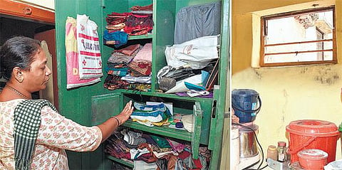 பெண் சப்-இன்ஸ்பெக்டர் வீட்டில் 110 சவரன், 3 கிலோ வெள்ளி திருட்டு: சென்னையில் பட்டப்பகலில் துணிகர சம்பவம்