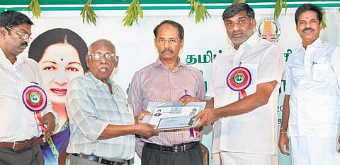 சங்கத் தமிழ், திருக்குறள் ஓவியகாட்சிக் கூடங்கள் விரைவில் திறப்பு: தமிழ்ப் புத்தாண்டு விழாவில் அமைச்சர் வீரமணி தகவல்