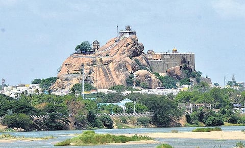 திருச்சி மலைக்கோட்டைக்கு லிஃப்ட் வசதி: ஆய்வுப் பணியில் அறநிலையத்துறை