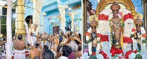 காஞ்சி வரதராஜபெருமாள் கோயிலில் வைகாசி பிரம்மோற்சவம் கொடியேற்றத்துடன் தொடக்கம்