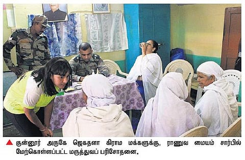 குன்னூரில் ராணுவ வீரர்களின் குழந்தைகள் மதுவுக்கு எதிராகப் பிரச்சாரம்