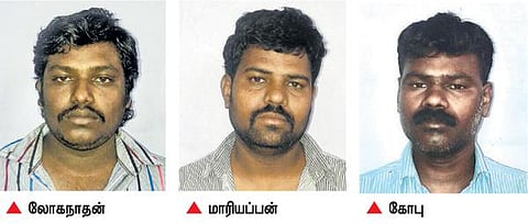 செம்மரக் கடத்தல் விவகாரம்: டிஎஸ்பியின் கூட்டாளிகள் 3 பேர் கைது - ஆம்பூர் போலீஸார் நடவடிக்கை