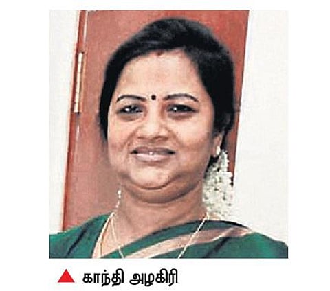 அழகிரி மனைவி மீது நிலமோசடி வழக்கு பதிவு: முன்ஜாமீன் கோரி உயர் நீதிமன்றத்தில் மனு