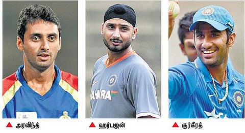 தென்னாப்பிரிக்க தொடருக்கான இந்திய அணியில் குர்கீரத்துக்கு வாய்ப்பு: டி-20 அணியில் அரவிந்த், ஹர்பஜனுக்கு இடம்; ஜடேஜா நீக்கம்