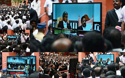 சென்னை உயர் நீதிமன்றத்தில் நடந்த வழக்கு முதல்முறையாக நேரடி ஒளிபரப்பு