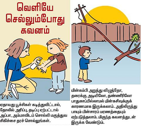 வடிந்தது வெள்ளம் குழந்தைகள் கவனத்துக்கு...