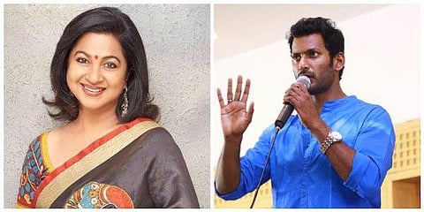 காண்டம் கேக்குறது தப்பா?- ராதிகாவுக்கு விஷால் பதில்