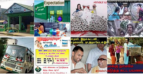 தேர்தல் களத்தில் கொஞ்சம் புதுசு, நிறைய ரவுசு: ஃபேஸ்புக்கில் திமுக - அதிமுக கலாய்ப்பு அரசியல்