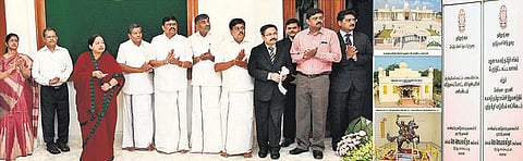 ரூ.29 கோடியில் கட்டப்பட்டுள்ள மதுரை தமிழ்ச் சங்க வளாகம், பழந்தமிழர் வாழ்வியல் காட்சிக் கூடம்: முதல்வர் ஜெயலலிதா திறந்து வைத்தார்