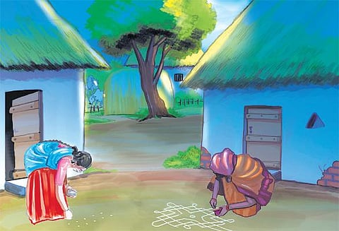 எங்க ஊரு வாசம்: வாசலில் துலங்கும் பூசணிப் பூ!