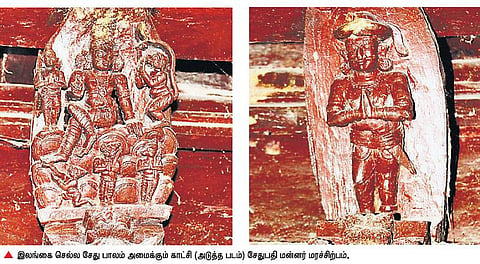 350 ஆண்டு பழமையான மரச்சிற்பங்கள்: திருப்புல்லாணி கோயிலில் சிற்பக்கலைக்கு எடுத்துக்காட்டு