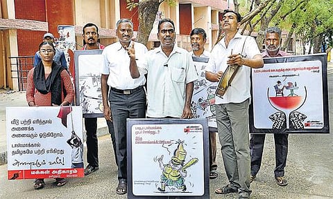 தமிழகத்தில் முக்கிய இடங்களில் உள்ள டாஸ்மாக் அலுவலகங்கள் ஏப். 20-ல் முற்றுகை: ‘மக்கள் அதிகாரம்’ அமைப்பு அறிவிப்பு