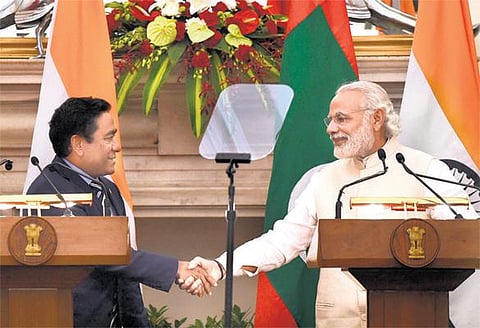 ராணுவ ஒத்துழைப்பை வலுப்படுத்த இந்தியா, மாலத்தீவுகள் உறுதி