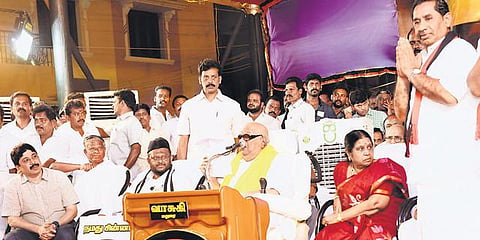 சேதுசமுத்திர திட்டத்தை நிறைவேற்றுவோம்: மதுரை பிரச்சாரக் கூட்டத்தில் கருணாநிதி உறுதி
