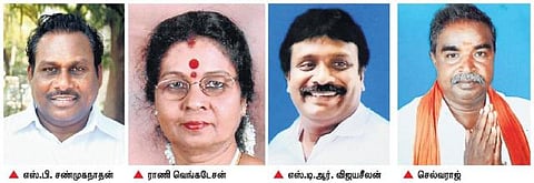 ஸ்ரீவைகுண்டத்தில் மும்முனை போட்டி: கரை சேர்வாரா அமைச்சர் சண்முகநாதன்?