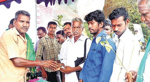 உலக சுற்றுச்சூழல் தினத்தில் விவசாயிகளுக்கு 2 ஆயிரம் மரக்கன்றுகளை இலவசமாக வழங்கிய பேருந்து ஓட்டுநர்