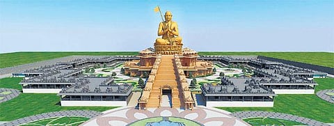 ராமானுஜரின் 1,000-வது ஆண்டை முன்னிட்டு 216 அடி உயர பிரம்மாண்ட ஐம்பொன் சிலை: தெலங்கானாவில் அமைக்கப்படுகிறது