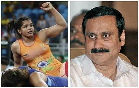 இந்திய கவலையை போக்கினார் சாக்ஷி: அன்புமணி வாழ்த்து