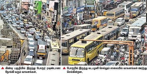 ஆமை வேகத்தில் போரூர் மேம்பாலப் பணி: தொடரும் போக்குவரத்து நெரிசல்; மக்கள் அவதி
