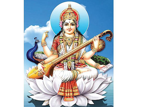 அறிவை அளிக்கும் பெண் கடவுள்