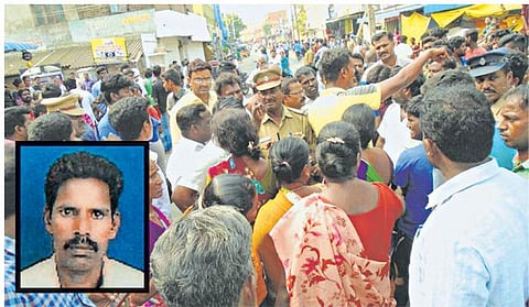 லாரி மோதி எலக்ட்ரீஷியன் பலி: ஆதம்பாக்கத்தில் மக்கள் மறியல்