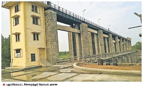 ரூ.7 கோடியில் புனரமைப்பு பணிகள்: சின்னமுத்தூர் அணையில் மீண்டும் தண்ணீர் தேக்க திட்டம்?- நொய்யல் விவசாயிகள் எதிர்ப்பு
