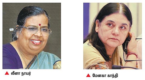 துறை செயலாளர் லீனா நாயர் மீது மேனகா அதிருப்தி: பிரதமர் அலுவலகத்தில் புகார்