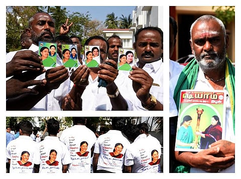 சசிகலா ஆதரவு தொண்டர்கள்: போயஸ் கார்டன் சுவாரசியங்கள்
