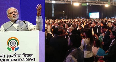 வெளிநாடு வாழ் இந்தியர்கள் மாநாட்டில் மோடிக்கு ஜே கோஷம் போட்டது யார்? - விசாரணையில் வெளிப்பட்ட இந்துத்துவா முகம்