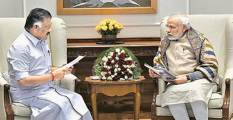 ஜல்லிக்கட்டு வழக்கு நிலுவையில் இருப்பதால் சிக்கல்: தமிழக அரசின் நடவடிக்கைகளுக்கு மோடி ஆதரவு - டெல்லியிலேயே தங்கி சட்ட நிபுணர்களுடன் முதல்வர் ஓபிஎஸ் ஆலோசனை