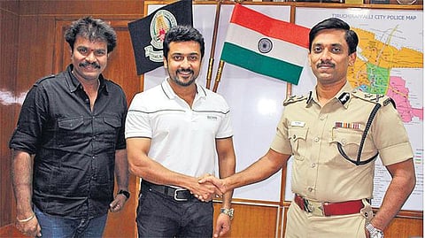 திருச்சி போலீஸாருக்கு நடிகர் சூர்யா பாராட்டு