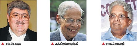 ஆபத்தான பல்வேறு காலகட்டங்களில் மக்களின் நீதிபதியாக பணியாற்றியவர் எஸ்.கே.கவுல்: முன்னாள் அரசு தலைமை வழக்கறிஞர்கள் புகழாரம்