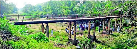 மயிலாடுதுறை அருகே வீரசோழனாற்றில்: புதிய பாலம் அமைக்க மக்கள் கோரிக்கை