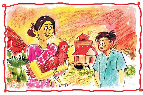 சித்திரக் கதை: ரகசியக் கோழி 001