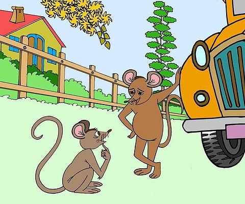 கதை: நகரத்து எலியும் கிராமத்து எலியும்