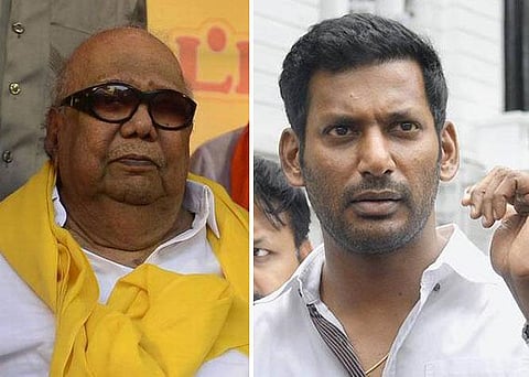 போராளி என்ற வார்த்தை கலைஞர் கருணாநிதியையே சாரும்: விஷால்