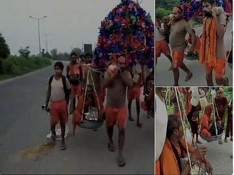 பெற்றோரை தோளில் சுமந்து செல்லும் ‘நவீன சிரவணன்கள்’