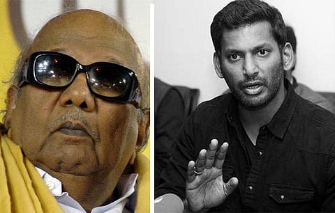 மெரினா கடற்கரையில் இடம் தருமளவுக்கு தகுதி படைத்தவர் கருணாநிதி: தமிழக அரசுக்கு விஷால் வேண்டுகோள்