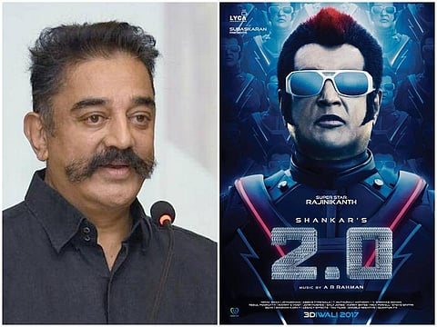 ரஜினி திரைப்பட வாழ்க்கையில் இன்னொரு மைல்கல் ‘2.0’: கமல் வாழ்த்து