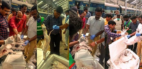 சென்னை ஹோட்டல்களுக்கு கொண்டு வரப்பட்ட நாய் இறைச்சி? எழும்பூர் ரயில் நிலையத்தில் 2,000 கிலோ பறிமுதல்