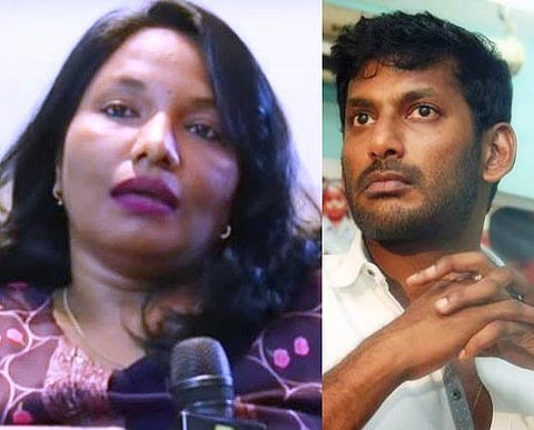 விஷால் மீது முகநூலில் மீடூ புகார்: சிறுமி அளித்த புகாரில் முகநூல் பெண் மீது போலீஸார் வழக்கு