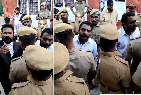 எழும்பூர் நீதிமன்றத்தில் காவலர்களுடன் வாக்குவாதம்: வழக்கறிஞர்கள் மீது போலீஸார் புகார்