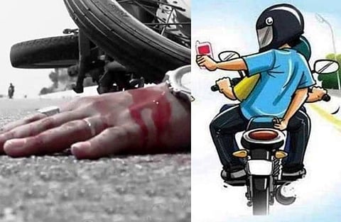 கிண்டியில் செல்போனைப் பறித்து வாகனத்தை எட்டி உதைத்துவிட்டுச் சென்ற கொள்ளையர்கள்: இளம்பெண் காயம்