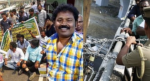 கத்திப்பாரா பாலத்தின் குறுக்கே சங்கிலியால் பிணைத்துப் போராட்டம் நடத்திய வழக்கு: இயக்குநர் கவுதமனை விடுவிக்க உயர் நீதிமன்றம் மறுப்பு