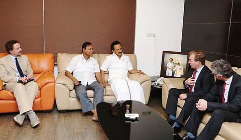பிரிட்டிஷ் துணை தூதர், தூதரக அரசியல் தலைவர் ஸ்டாலினுடன் திடீர் சந்திப்பு