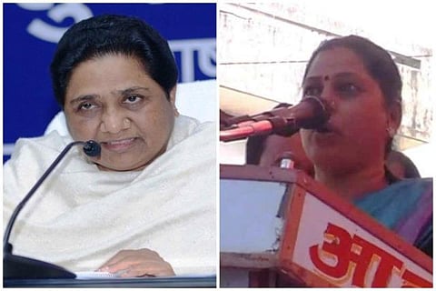 பெண் சமூகத்தின் கறை மாயாவதி; அதிகாரத்துக்காக தன் சுயமரியாதையை விற்கிறார்: பாஜக பெண் எம்எல்ஏ சர்ச்சைப் பேச்சு