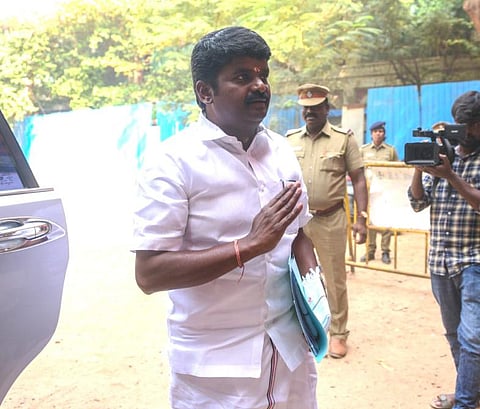ஆறுமுகசாமி ஆணையம் முன்பு சுகாதாரத் துறை அமைச்சர் விஜயபாஸ்கர் ஆஜர்