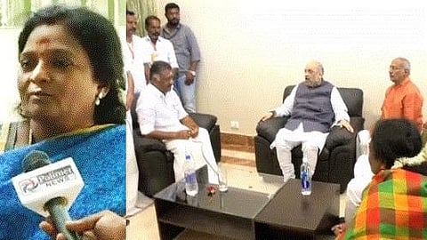 அமித் ஷா- ஓபிஎஸ் மேனரிசத்தை வைத்து பேசக்கூடாது; அதிமுக தலைமையில் தான் இருக்கிறோம்: தமிழிசை