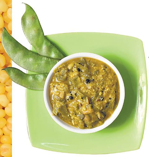 பருப்பு உணவு பலவிதம்: அவரைக்காய் பொரித்த கூட்டு